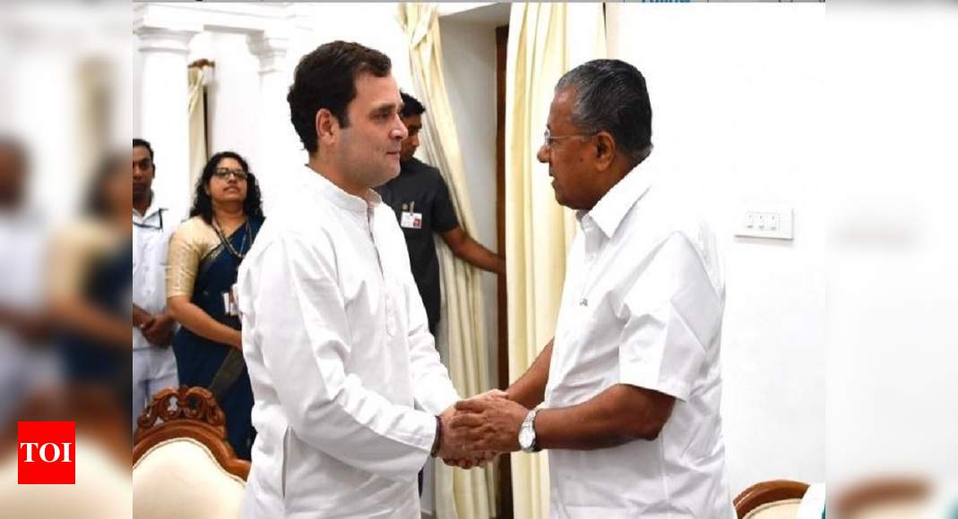 Rahul Gandhi calls on Kerala CM Pinarayi Vijayan India News