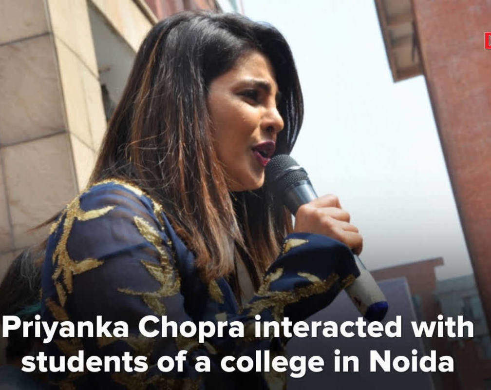 
Priyanka Chopra visits Noida to promote 'The Sky Is Pink'
