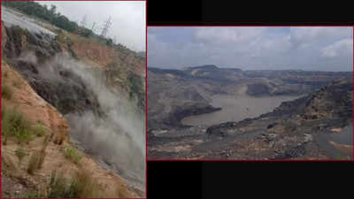 Chhattisgarh: River changes course, flows into coal mine in Korba