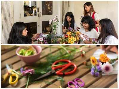 Mumbaikars attend a floral care workshop