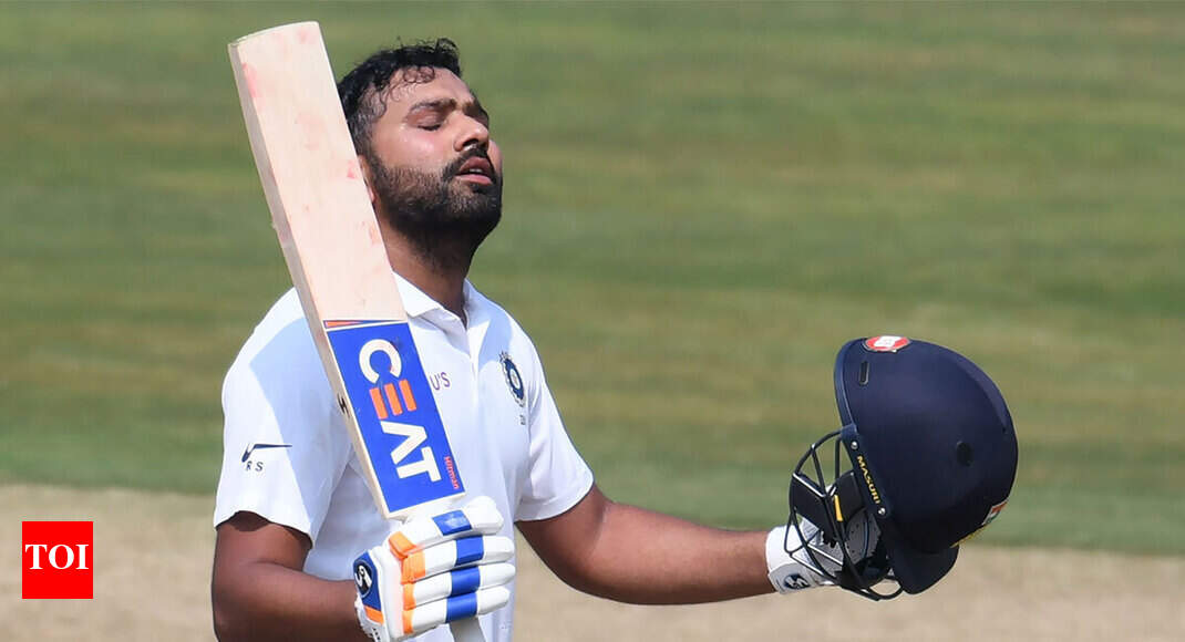1st Test: Rohit slams ton as India dominate Day 1