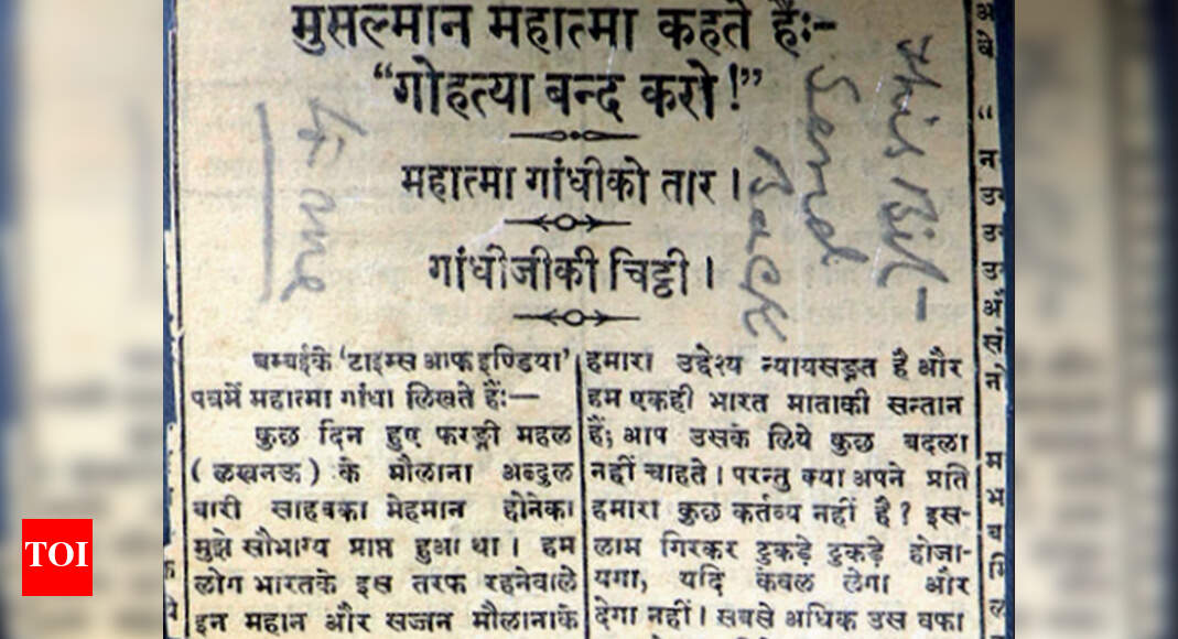 Lucknow gave up Baqrid cow slaughter in Gandhi’s honour a century ago