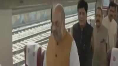 Union Home Minister Amit Shah flags off Delhi-Katra Vande Bharat Express train