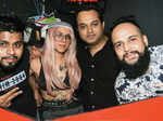 DJs Parth and Charlotte Feher with Amlan Chowdhury and DJ Avishek
