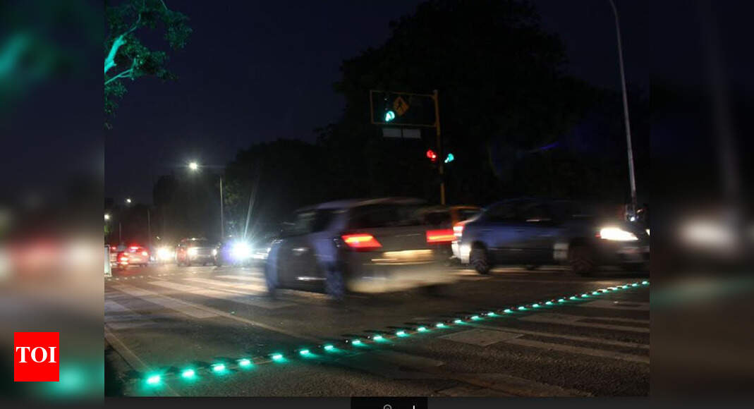 Chandigarh Road Embedded Traffic Light signal inaugurated near Sukhna
