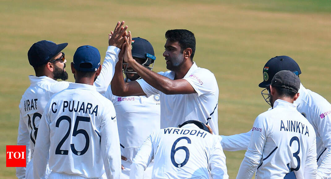 Ashwin becomes joint fastest to 350 Test wickets