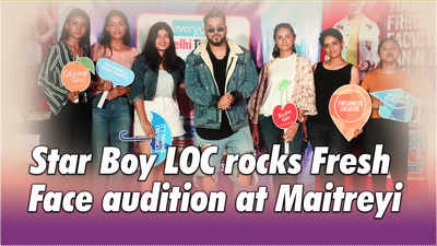 Star Boy LOC rocks Fresh Face audition at Maitreyi College