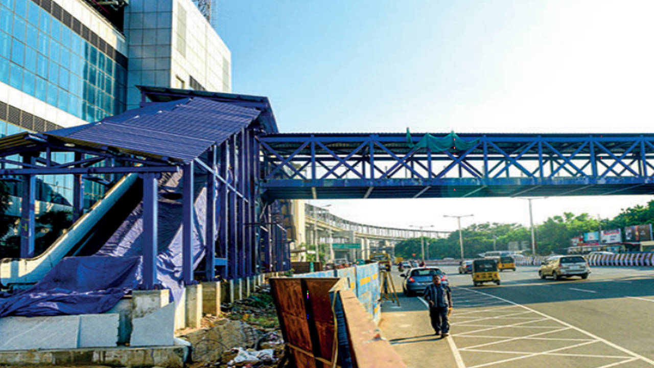 Alandur foot overbridge set to open next month | Chennai News - Times of  India