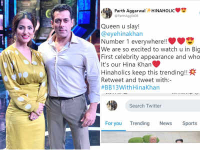 Bigg Boss 13 Twitterati is all praise for Hina Khan trend