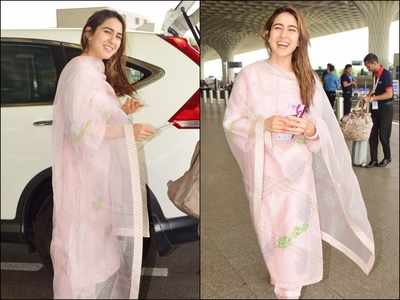 Spotted! Sara Ali Khan looks like a breath of fresh air in THIS beautiful ethnic outfit
