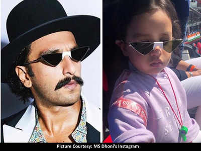 MS Dhoni amused at daughter Ziva figuring out Ranveer Singh sporting similar sunglasses