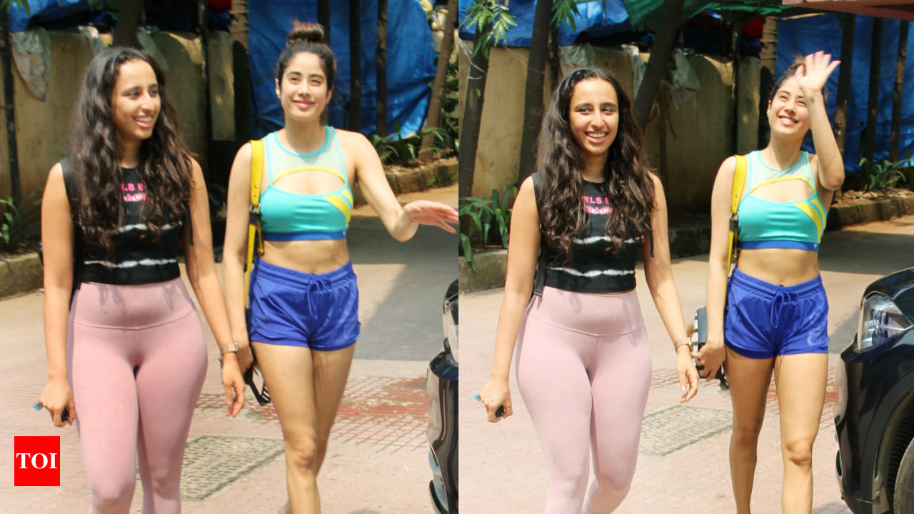 Janhvi Kapoor in hot pink sports bra and yoga pants is the gym wear game  changer. See pics - India Today