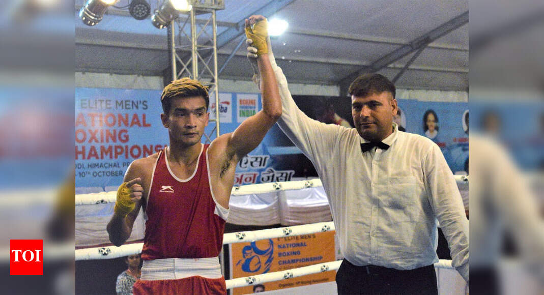 Men's National Boxing C'ships: Rohit shocks Ashish to enter semis ...