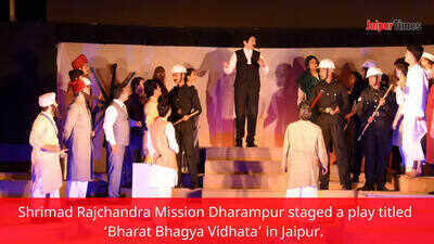 Play 'Bharat Bhagya Vidhata' celebrating life of Bapu staged in Jaipur