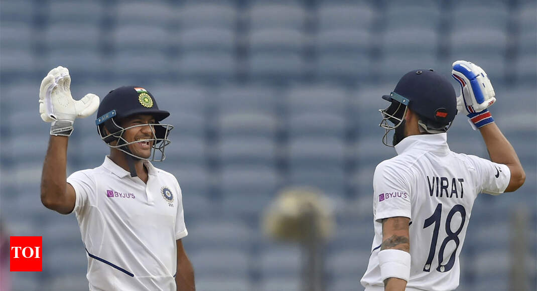 India vs South Africa, 2nd Test: Mayank Agarwal, Virat Kohli power India to 273/3 on day one - Times of India
