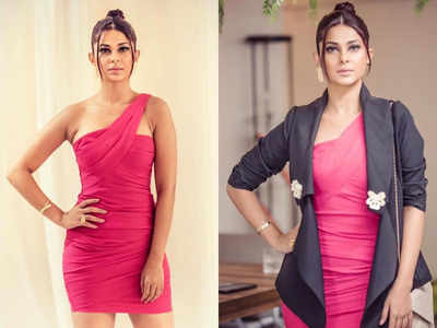 Jennifer Winget looks like a solid beauty in hot-pink one-shouldered dress; see pics