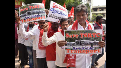 Telangana bus strike enters seventh day, no respite for commuters