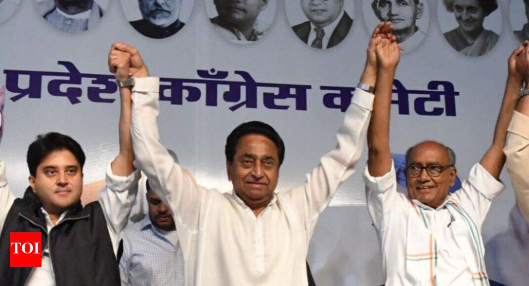 Infighting in MP Cong: Scindia, Digvijaya attacks CM