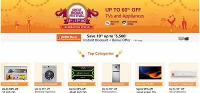 Amazon Sale offers: Mi TV, Samsung Washing Machine and ACs at up to 60% off