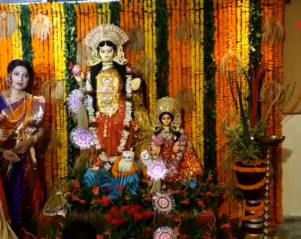 
Indrani Dutta and Rajnandini celebrates Lakshmi Puja
