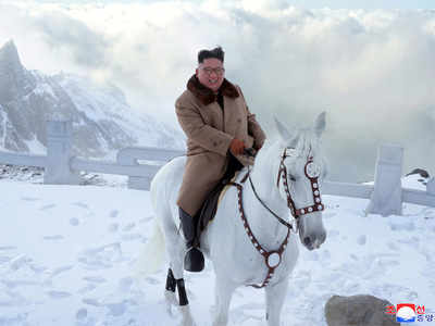 North Korean Leader Kims Horseback Ride Spurs Policy Shift - 