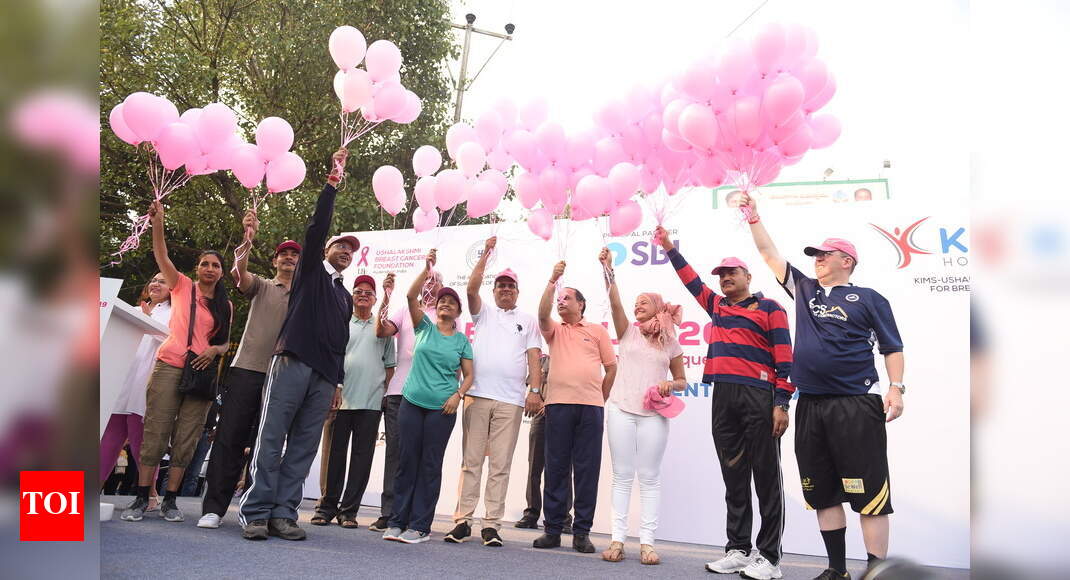 Pink Ribbon Walk: City folk unite to create awareness on breast cancer ...
