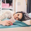 lying down on my bed