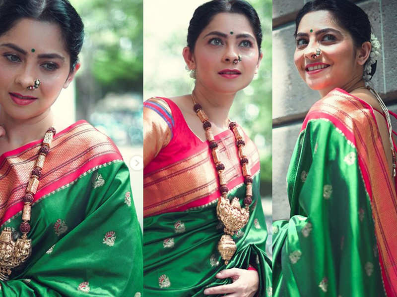 Photos Sonalee Kulkarni looks ethereal in This desi look Marathi Movie News photo