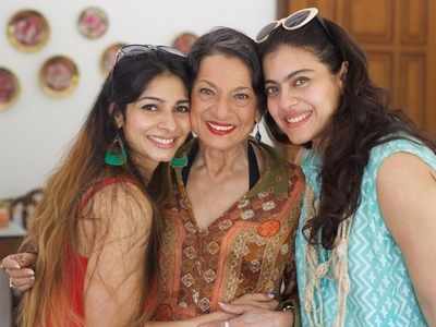 #FamilyGoals: Kajol poses with Tanuja and sister Tanishaa Mukerji