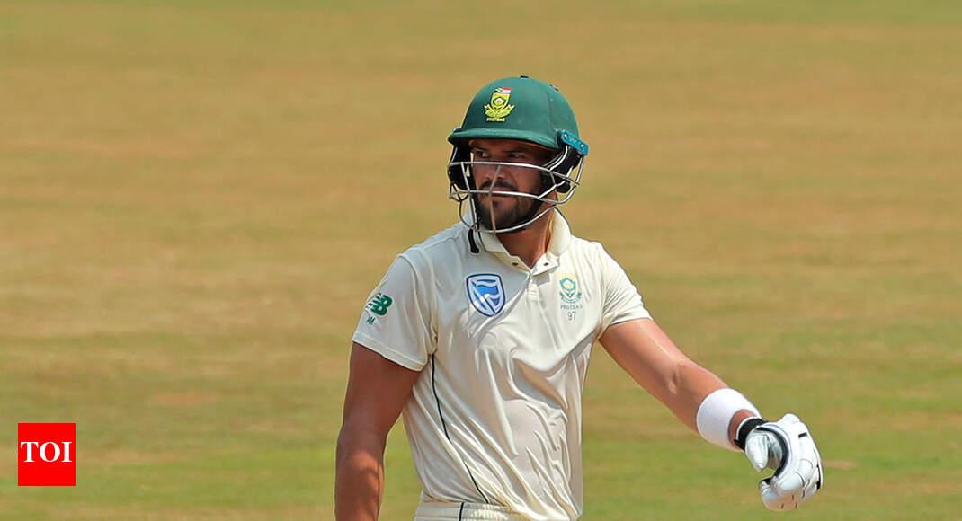 Markram punches object, out of third India Test