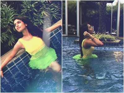 Priya Prakash Varrier sets the temperature soaring with her pool pictures