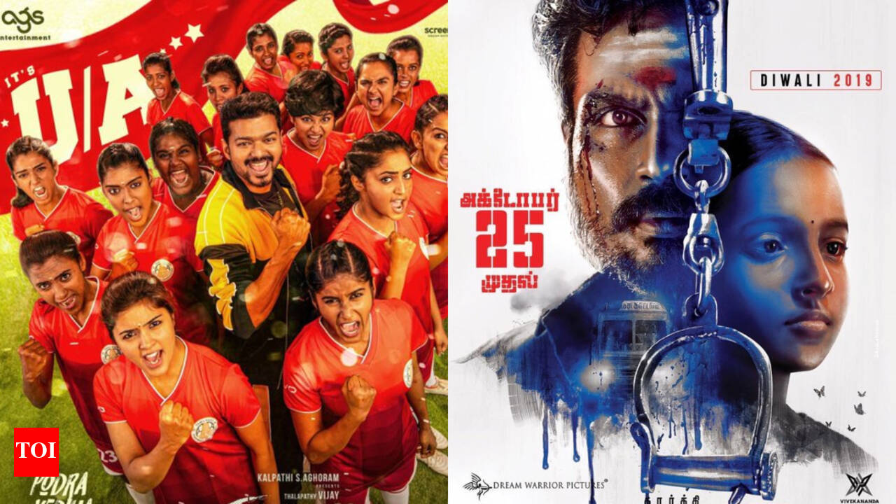 Clash of the titans Vijay Karthi box office face off on Diwali 2019 Tamil Movie News Times of India