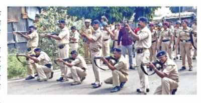 Police holds mock drill ahead of state elections