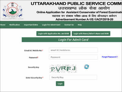UKPSC Assistant Conservator Forest pre admit card 2019 released; exam on Nov 3
