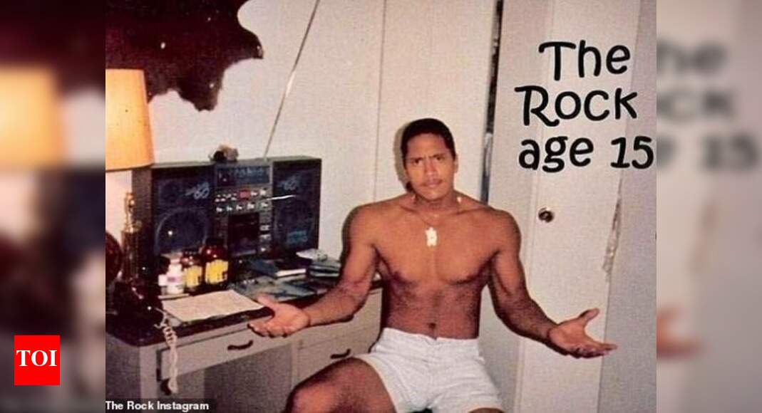 Dwayne The Rock Johnson, posts his 15 year old picture on Instagram