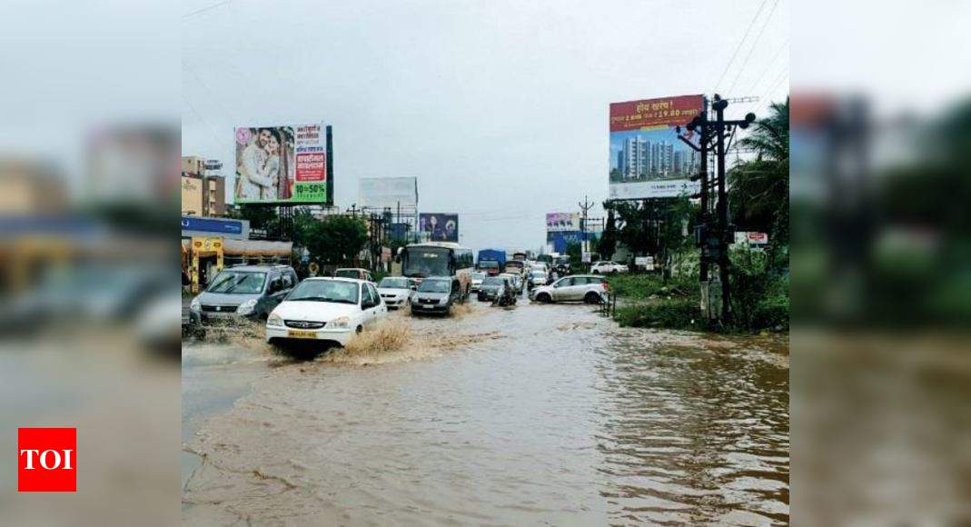 Roads under water ahead of poll day in Pune | Pune News - Times of India