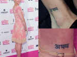 Hollywood celebrities who have Sanskrit tattoos
