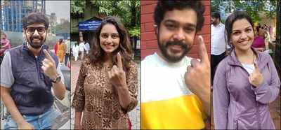 Marathi celebs cast their vote at Maharashtra Assembly elections 2019