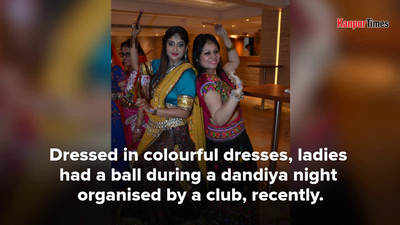 Ladies have a ball at this colourful dandiya night