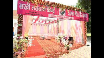 Haryana elections: Booths turn pink to promote women power