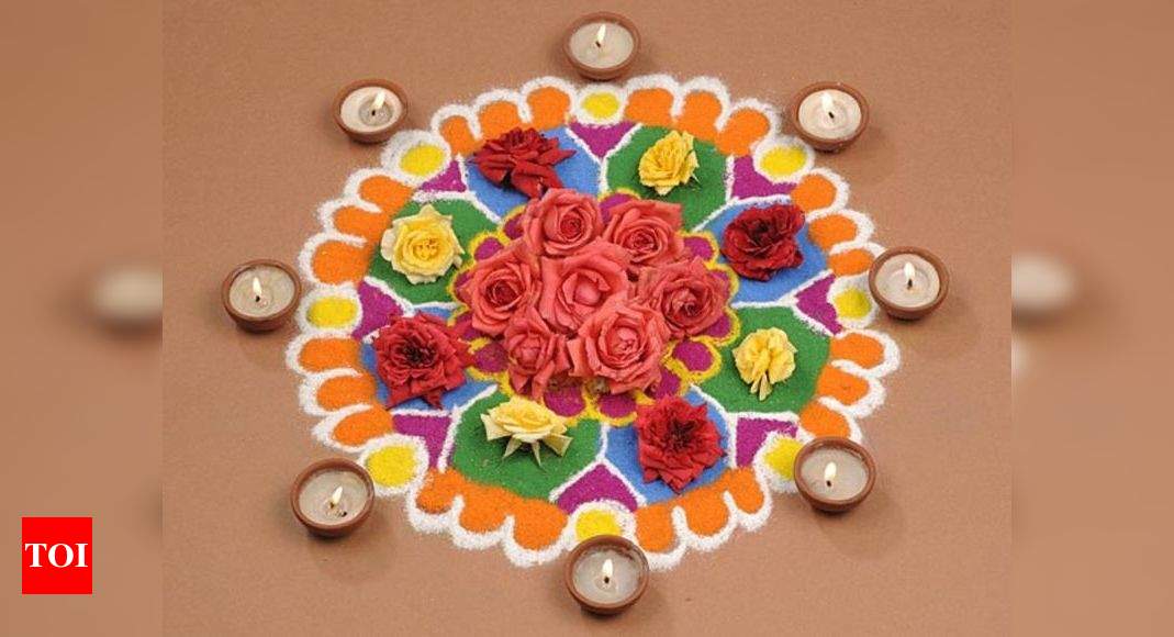 Festivals & Events News | Simple and Quick Akshaya Tritiya Floral Rangoli  Design Videos for Akha Teej Celebrations | 🙏🏻 LatestLY