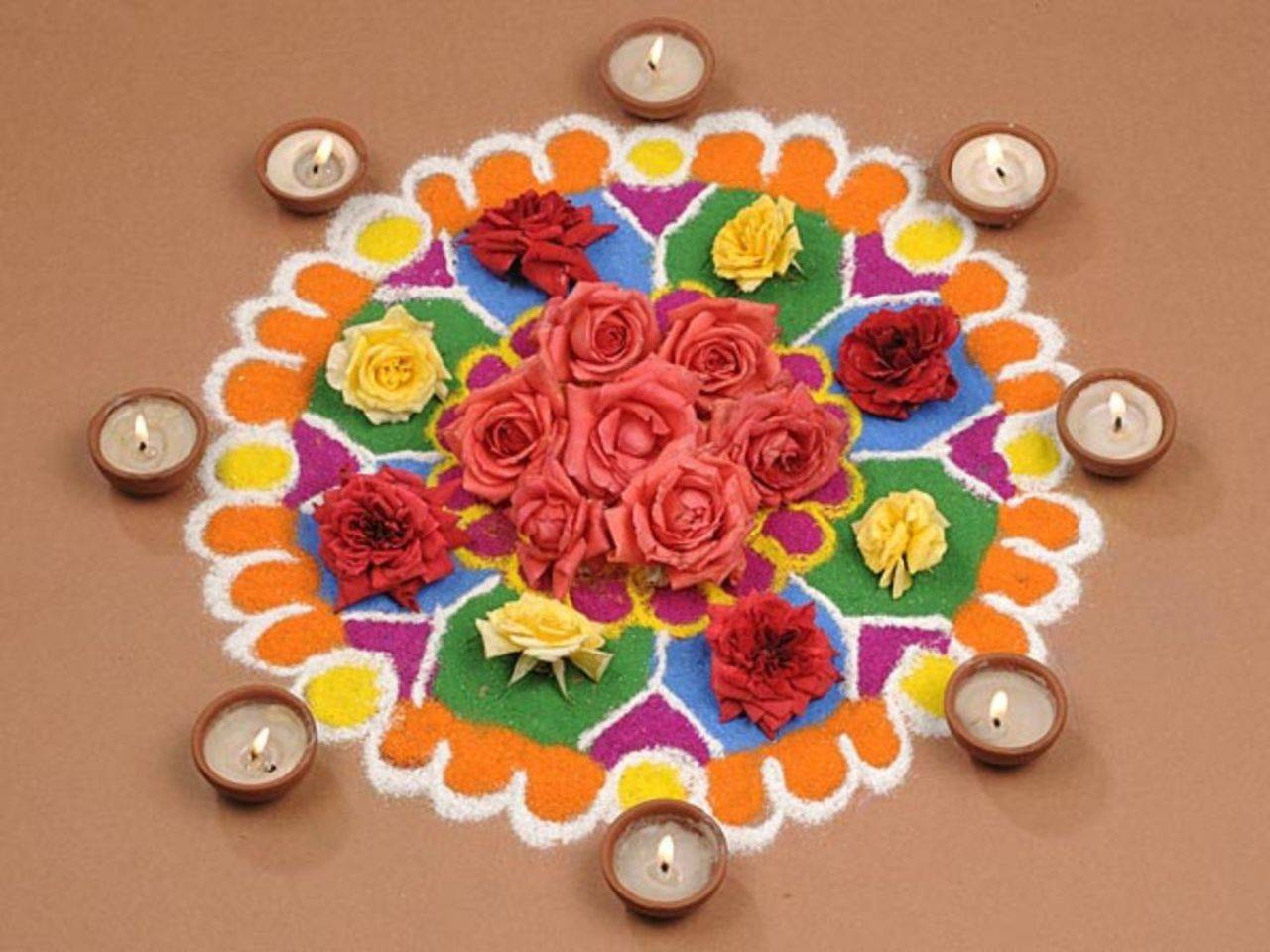 Diwali Rangoli Designs: Here are 10 unique flower Rangoli designs ...