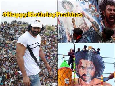 Sweet gesture! Prabhas’ fans take it on themselves to celebrate their darling’s birthday in style