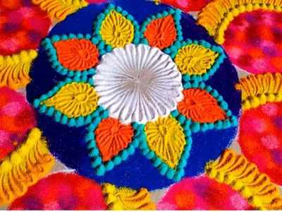 Rangoli Patterns - Diwali craft for kids - Messy Little Monster