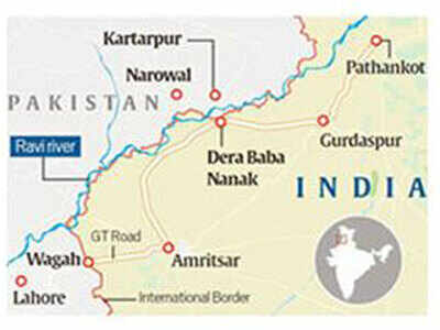 Kartarpur In Punjab Map Mha Releases List Of Do's And Don'ts For Kartarpur Pilgrims | India News -  Times Of India