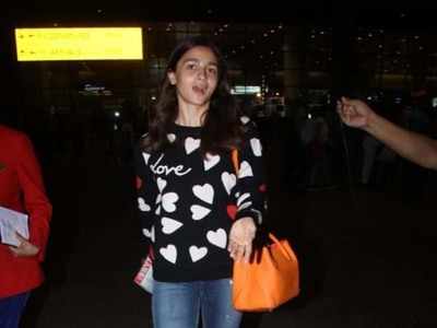 Photos: After spending time with Ranbir Kapoor in London, Alia Bhatt is back in Mumbai