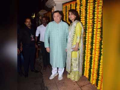 Photos: Rishi Kapoor and Neetu Kapoor attend Ekta Kapoor's Diwali bash in the city!