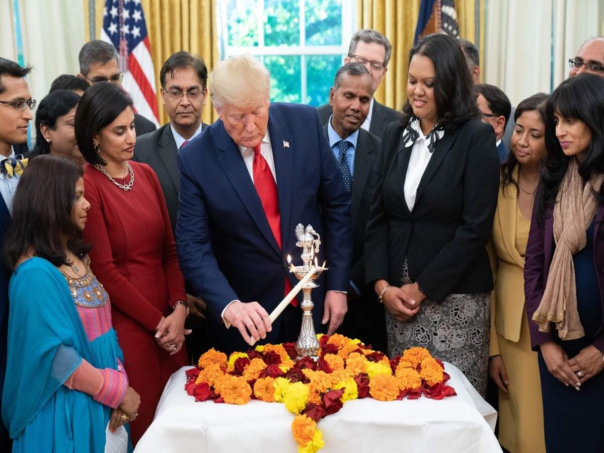 Donald Trump greets Indians on Diwali; says festival binds people together  - Times of India