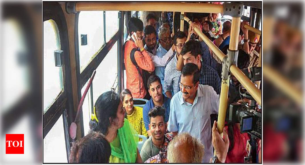 Arvind Kejriwal rides buses, says now all women are VIPs | Delhi News ...