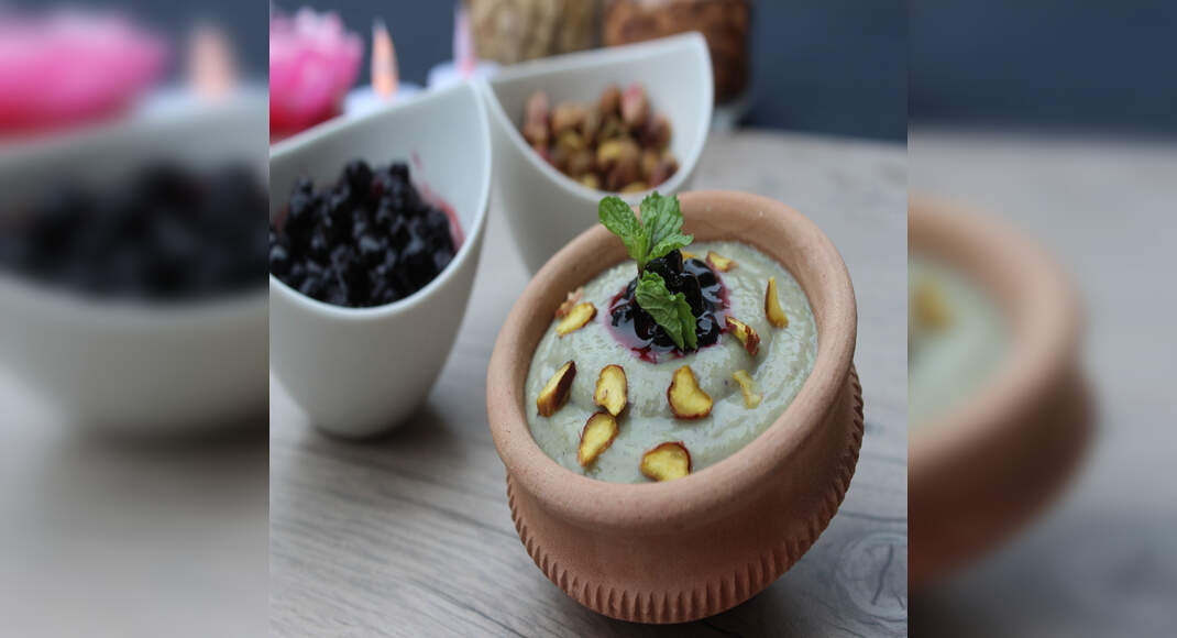 Blueberry Phirni Recipe: How to Make Blueberry Phirni Recipe | Homemade Blueberry Phirni Recipe